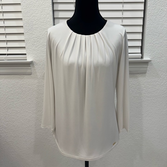 Women’s Calvin Klein Cream Blouse - Picture 1 of 5